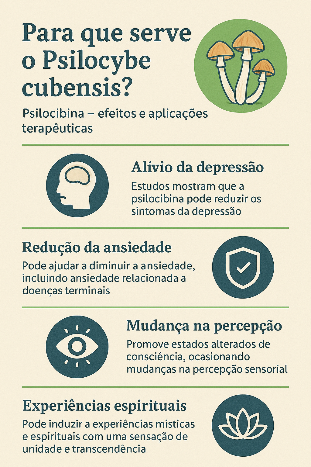 Psilocybe cubensis pra que serve